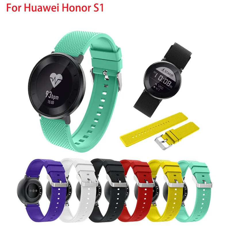 Official Colorful Sport Watchband for Huawei Honor S1 High Quality Silicone Watch Band Smart Strap Wristwatch | Электроника