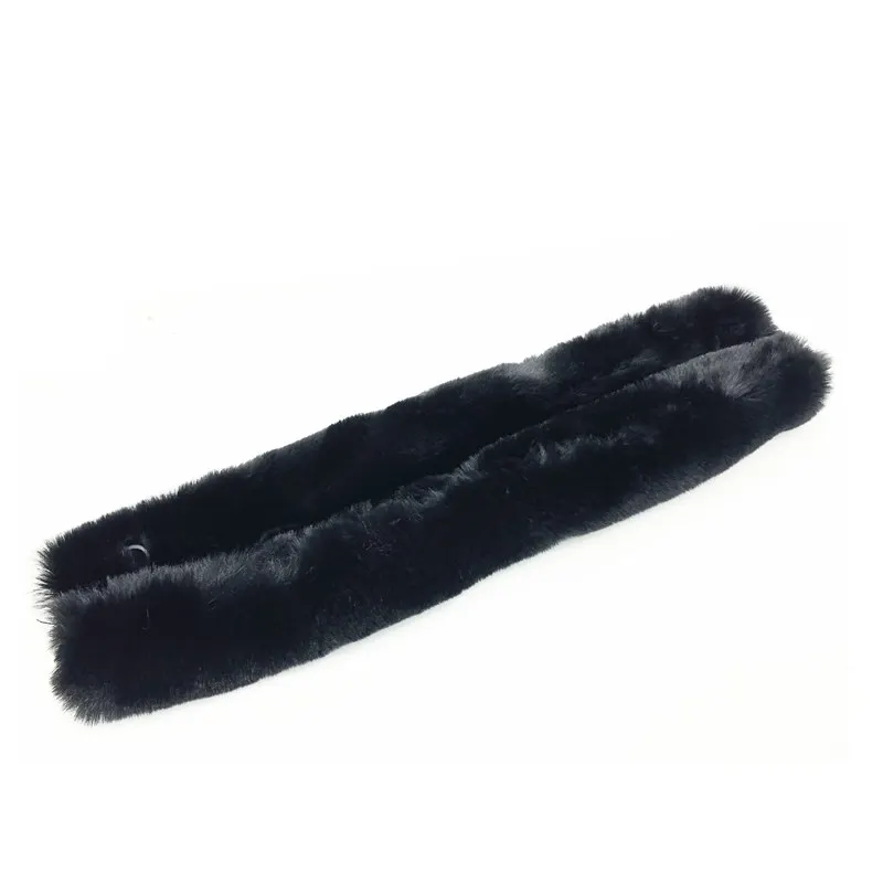 50 cm black 50 см меховые мягкие ручки для obag - Цвет: 50 cm black
