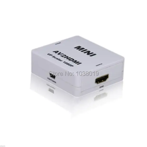 RCA AV к HDMI Лучшая цена бесплатная доставка конвертер адаптер мини композитный CVBS