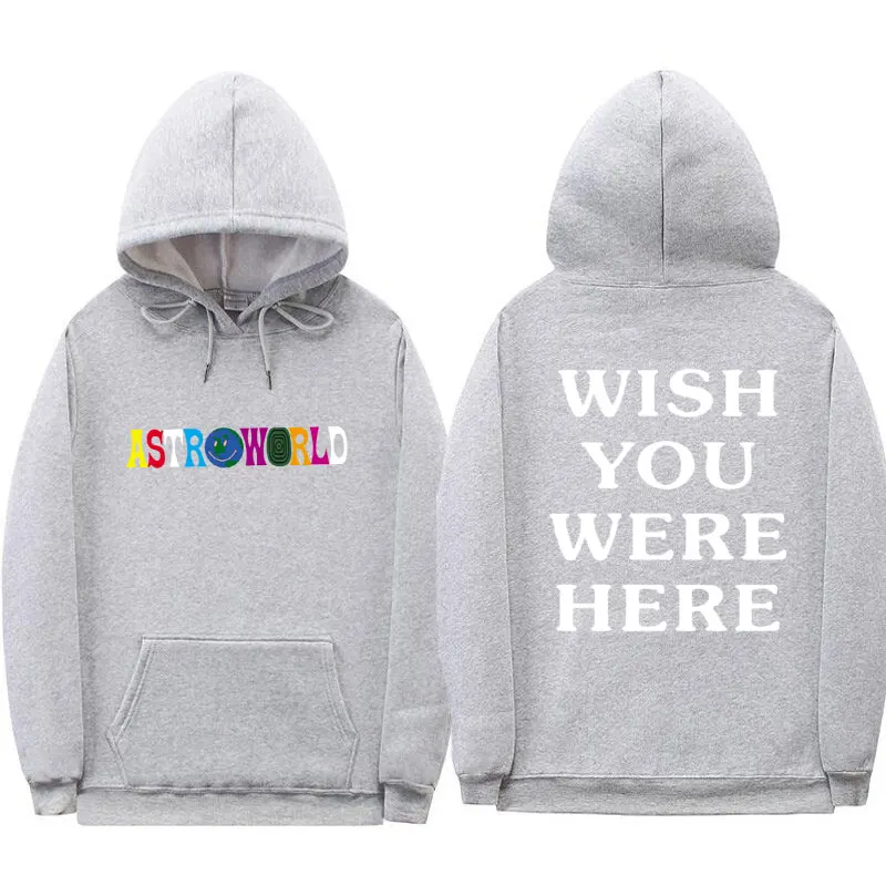 Трэвисс Скотт ASTROWORLD WISH YOU WAS HERE толстовки модные буквы ASTROWORLD Толстовка уличная Мужская Женская пуловер Толстовка