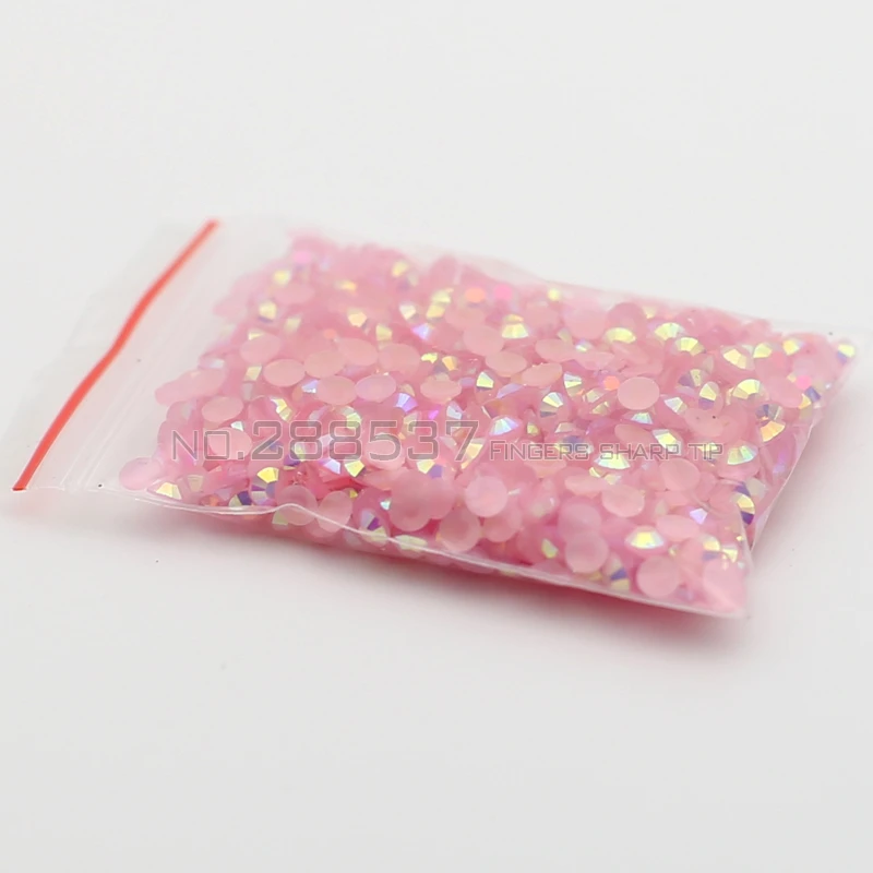 2017 острый наконечник для пальцев 1000 шт 3 мм молочные Бусы Желе дизайна ногтей