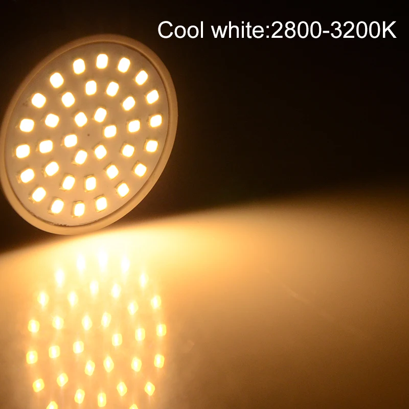 DC12V/AC220V светодиодный прожектор MR16 8 Вт 6 4 лампа 36 светодиодов 54Led 72Led высокая