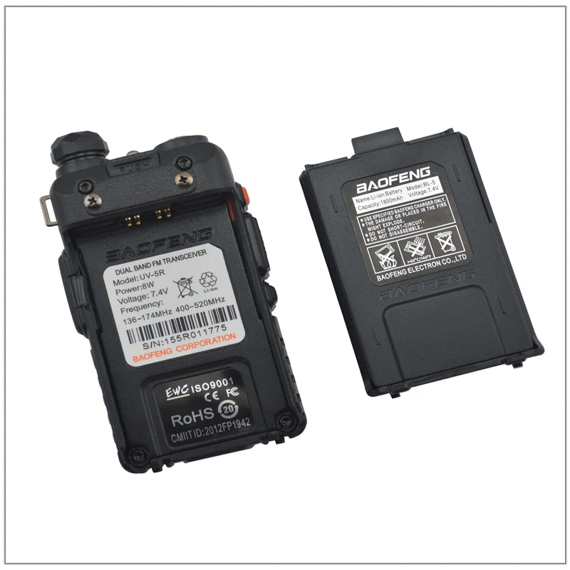 Baofeng dualband UV 5R 8 ватт рация радио Высокая мощность 136 174/400 520 МГц двухстороннее со