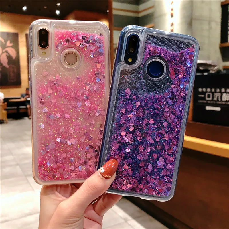 Жидкий зыбучий песок чехол для Huawei P20 Pro P10 Lite Mate 20 Honor 10 9 Y5 Y6 II Y7 Prime 2016 2017 2018