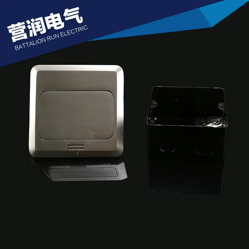 European silver pop-up floor socket German with computer network 250V/16A | Обустройство дома