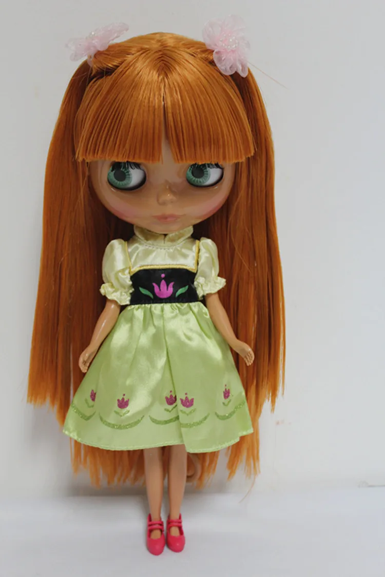 Blygirl Blyth кукла шоколадная челка прямые волосы черная кожа обычное тело 7 суставов