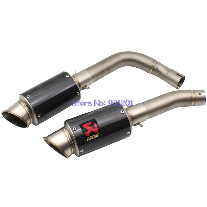 Для Yamaha R1 YZF выхлопная система без шнуровки мотоцикла средней трубы Akrapovic