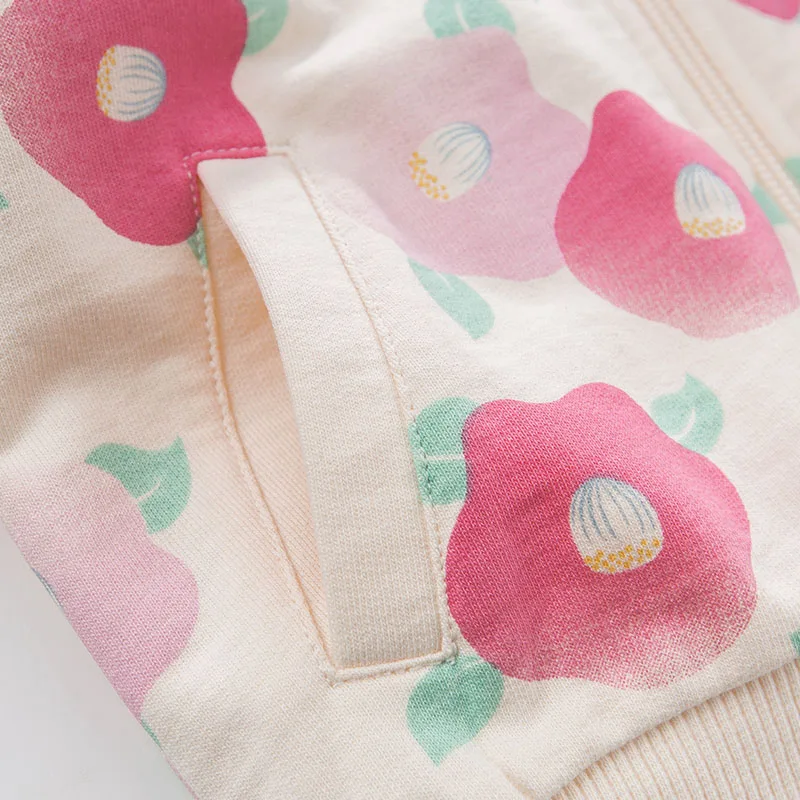 DBJ7699 dave bella spring baby girls fashion coat kids floral clothes children high quality lovely | Детская одежда и обувь