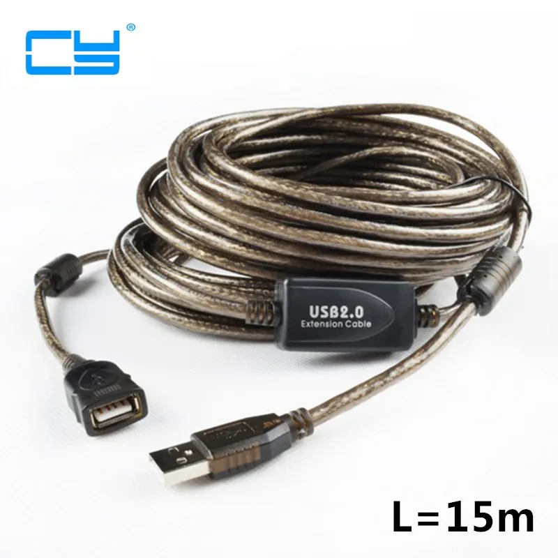 

1M/3M/20M/15M/10M/5M USB2.0 Male to Female Active Repeater Extension Extender Cable Cord M/F