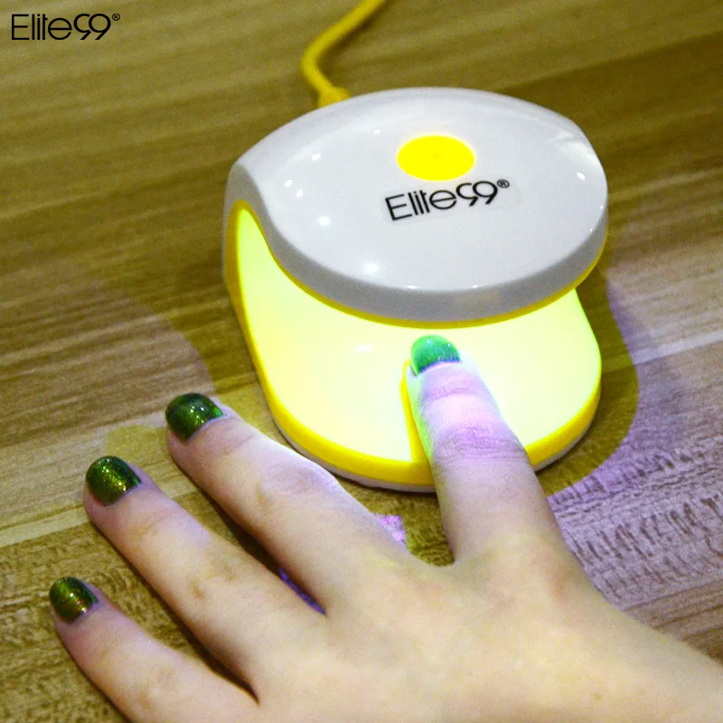 Elite99 2 Вт мини-Сушилка для ногтей СВЕТОДИОДНЫЙ УФ-светильник сушилка геля лампа