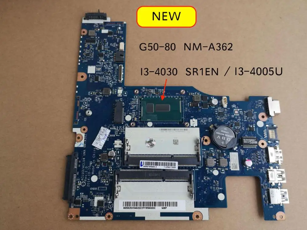 Новый NM A362 A272 материнская плата для ноутбука Lenovo G50 80 70 Материнская I3 4030U