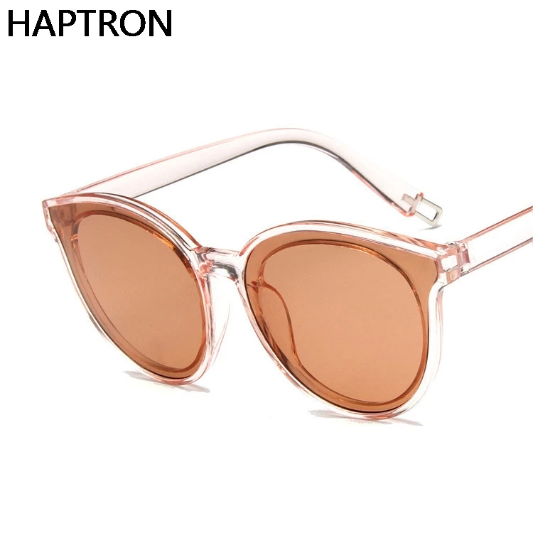 Модные женские зеркальные солнцезащитные очки кошачий глаз с розовыми линзами