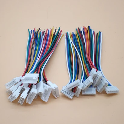 10 Pairs 6P 10 пар Micro JST PH 2,0 2P 3P 4P 5P 6PIN штекер с проводными кабелями 100 мм - Цвет: 10 Pairs 6P