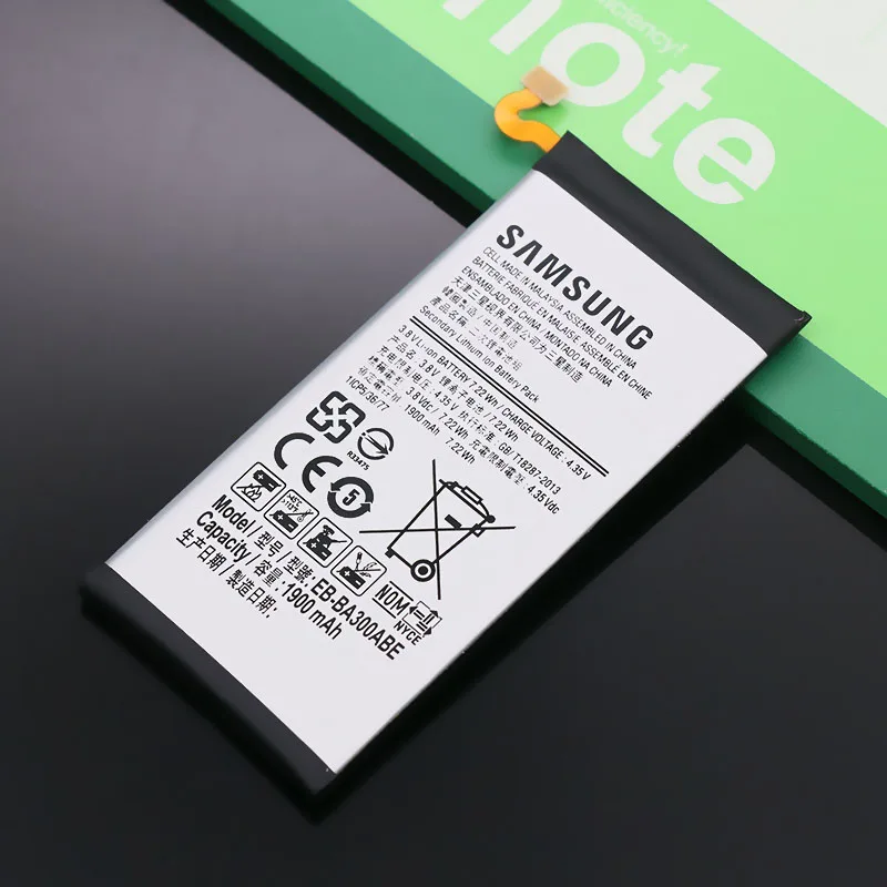 Оригинальный аккумулятор samsung для Galaxy A3 (2015) A300 A300F A300FU A3000 A3009 EB-BA300ABE 1900 мАч сменный