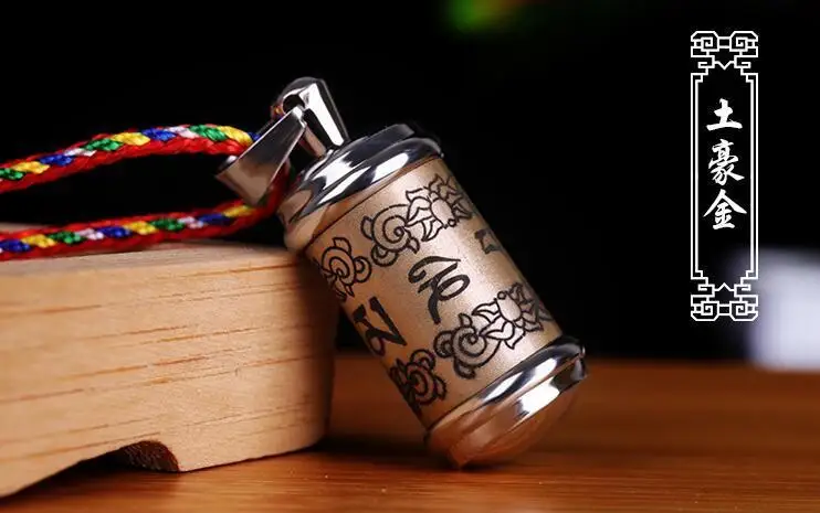 Тибетская буддийская титановая краска ГАУ молитвенная коробка Подвеска