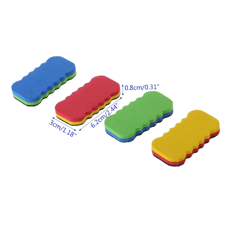

1 PC Colorful Whiteboard Eraser For Dry Board Multi Color Office School Supply