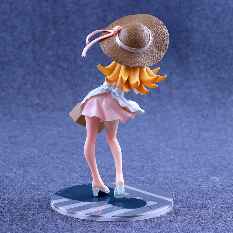 Аниме Monogatari Nisemonogatari Oshino Shinobu ПВХ Фигурки игрушки супер кавайная девочка фигурки