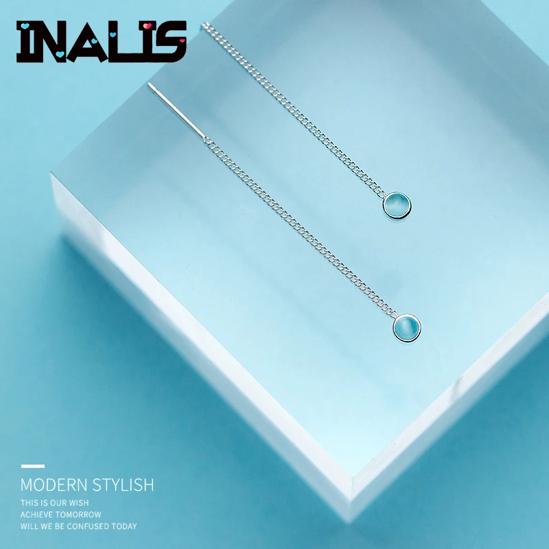 INALIS хит продаж модная Длинная цепочка линия уха S925 серебро хорошее ювелирное