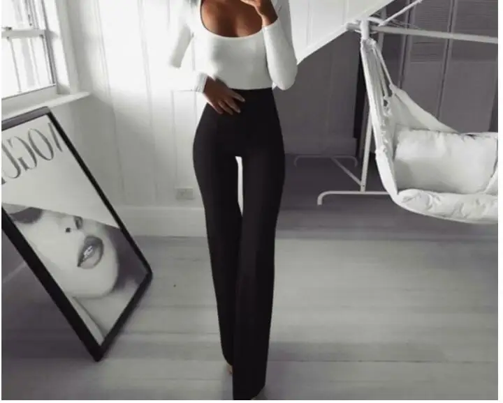 Женские длинные брюки модные сексуальные Однотонные эластичные леггинсы