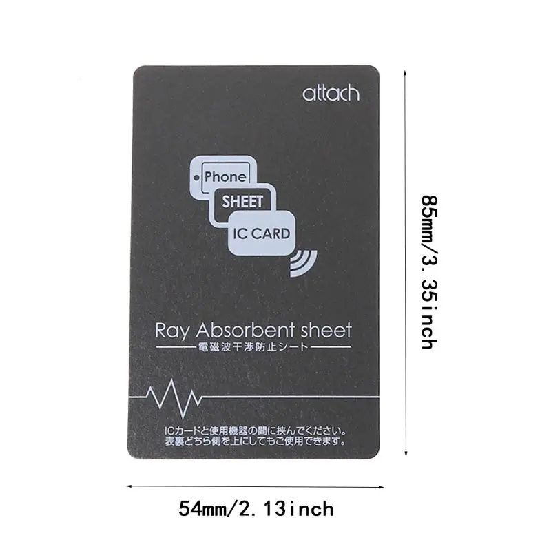 Grey Anti Metal Magnetic NFC Sticker Paster for iPhone Cell Phone Bus Access Control Card IC Protection Supplies|Карты контроля