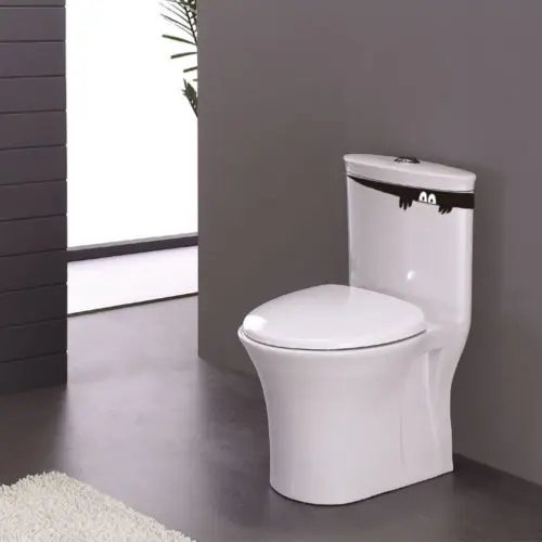 Симпатичная наклейка на унитаз s забавная в виде монстра сиденье унитаза стену