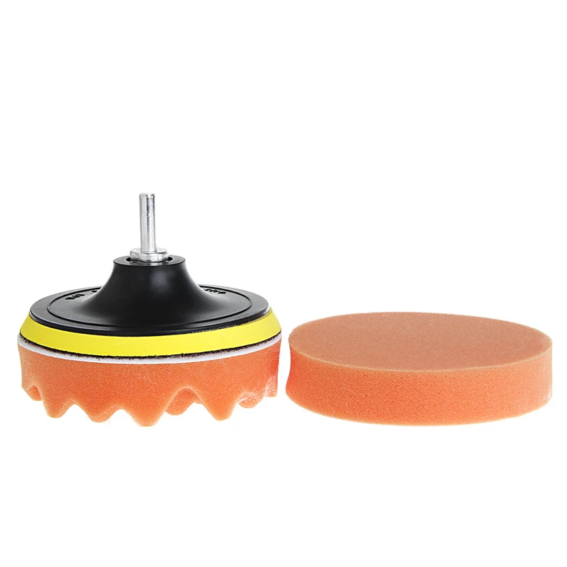 

5Pcs 3 Inch 80mm M10 Sponge Waxing Buffing Polishing Pad Kit with Drill Adapter