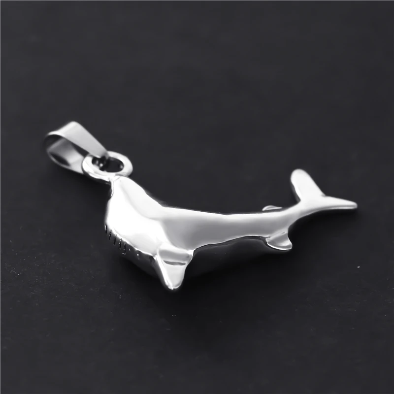 Men's Silver Shark Wild Life Pewter Pendant with Choker Necklace Jewelry LP211 | Украшения и аксессуары