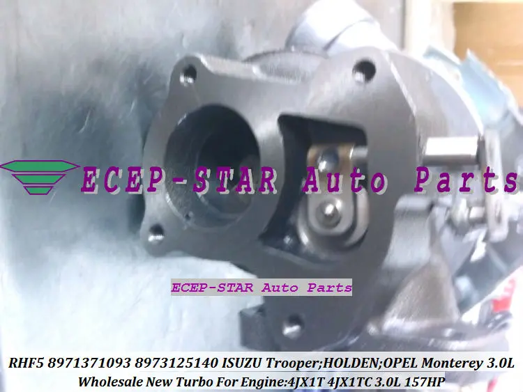 Турбокомпрессор RHF5 8971371098 8973125140 Для ISUZU Trooper OPEL Monterey 4JX1T 4JX1TC 3.0L|turbocharger kp35|turbocharger