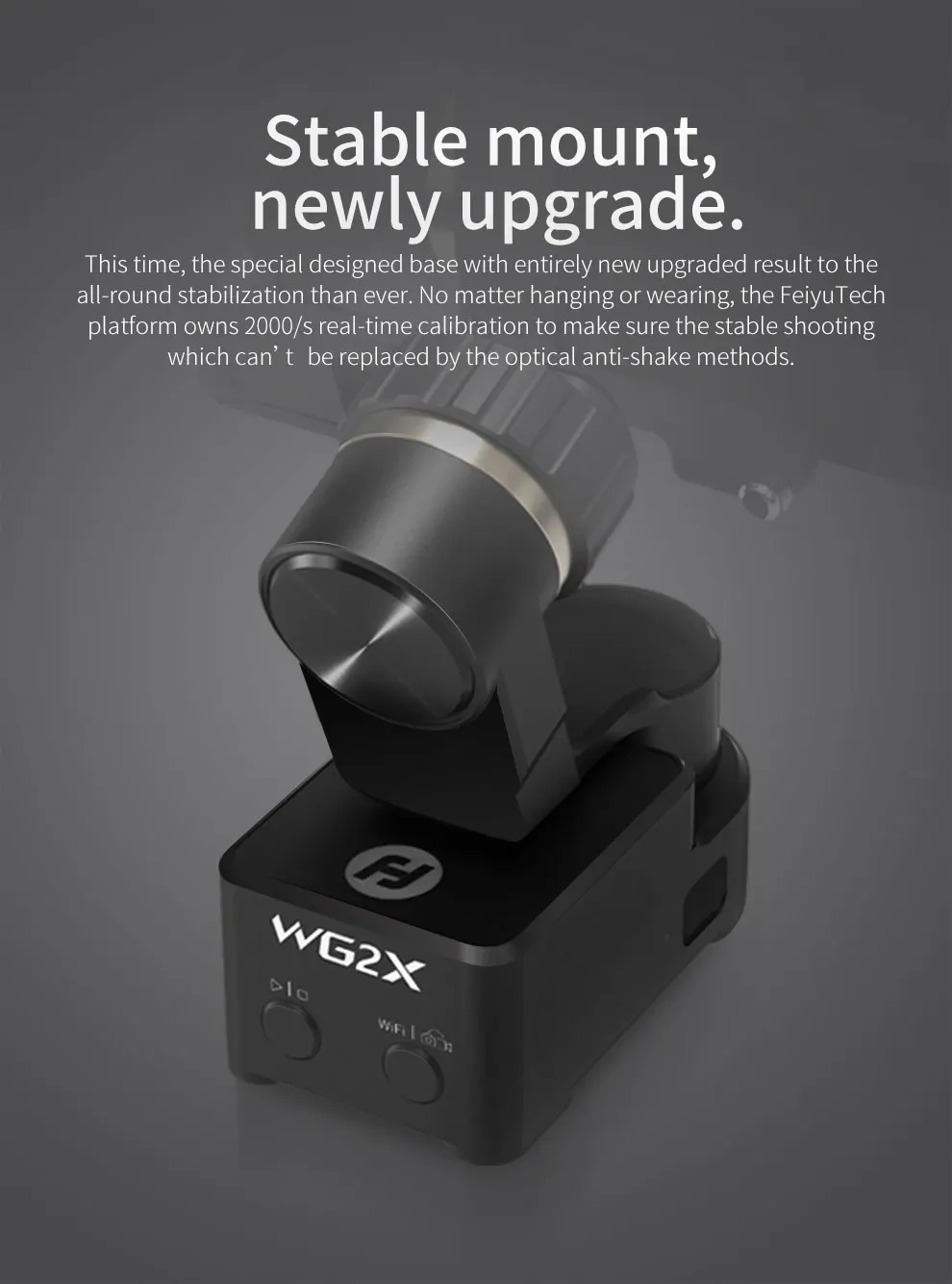 FeiyuTech WG2X 3-осевой переносной карданный брызгозащищенное стабилизатор для Gopro Hero7/6/5 Session экшн-камеры Xiaomi Yi 4K SJCAM экшн Камера