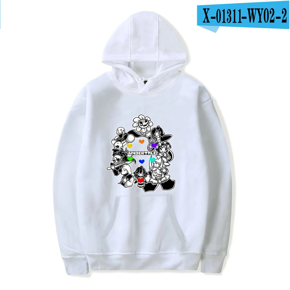 white Aikooki, Новое поступление, толстовки Undertale, мужские/женские, модные, повседневные, хип-хоп, худи, принт, Undertale, мужские толстовки, пуловеры с капюшоном - Цвет: white