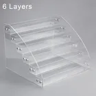 От 1 до 7 ярусов, подставка для лака для ногтей, инструменты для ногтей, пластиковая коробка для хранения, акриловый Органайзер для макияжа, подставка, чехол оборудование для ногтевого сервиса