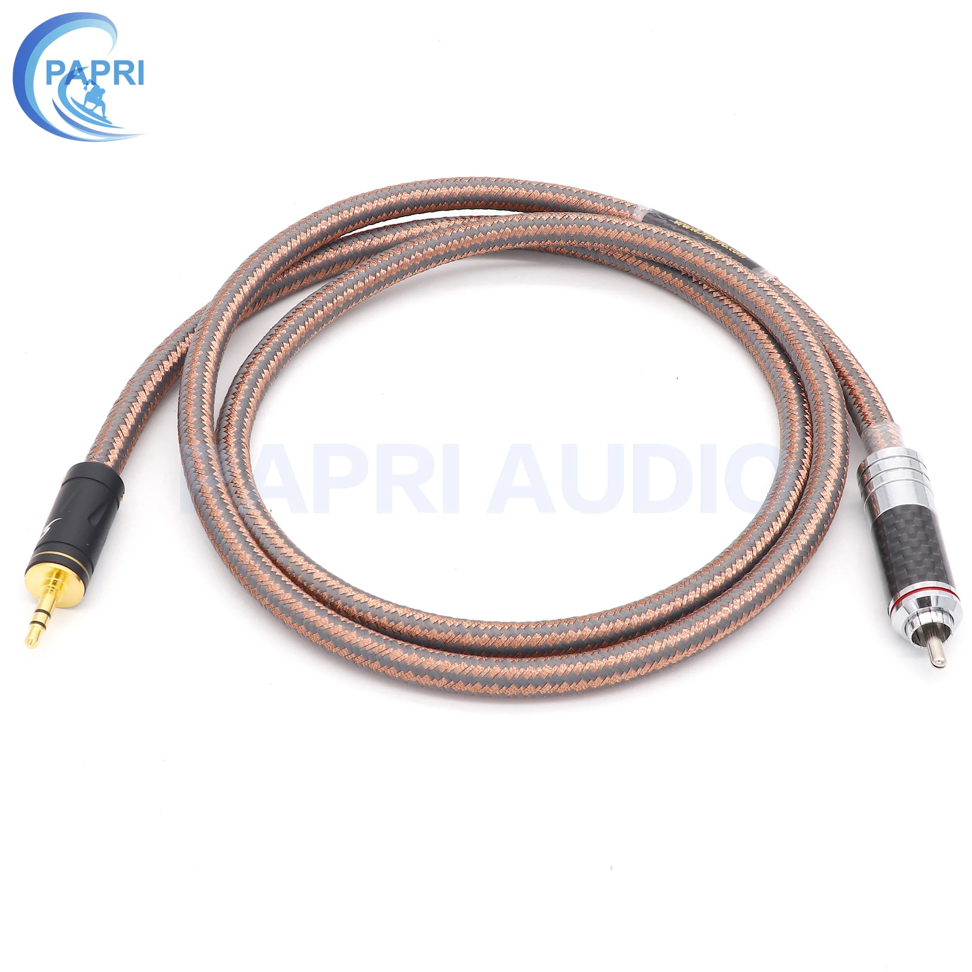 PAPRI MPS QR 3.5MM To RCA Jack кабель 6N 99.99997% OCC до 3 5 мм коаксиальный DIY Male HiFi для усилителя