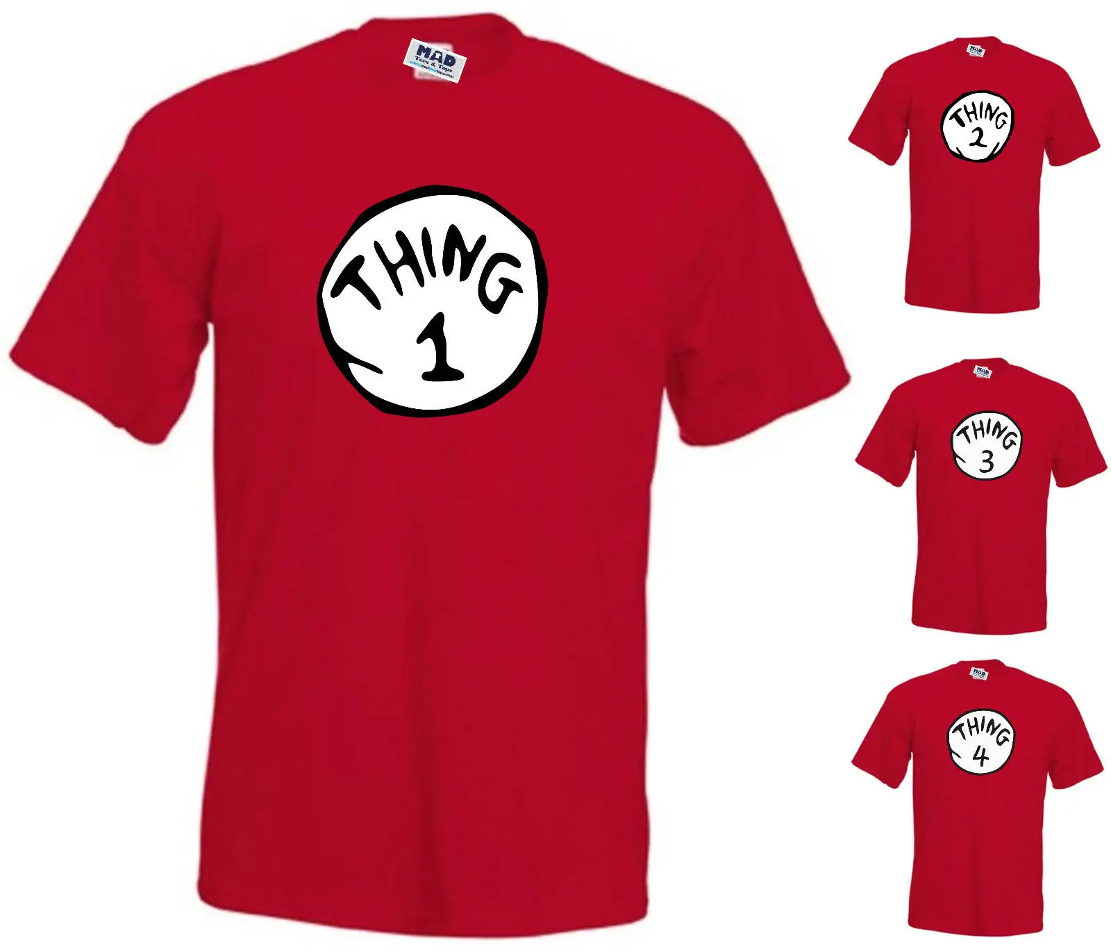 Thing 1/2/3/4 Красная футболка Dr нарядное платье взрослые Размеры мала до 3XL подарок с