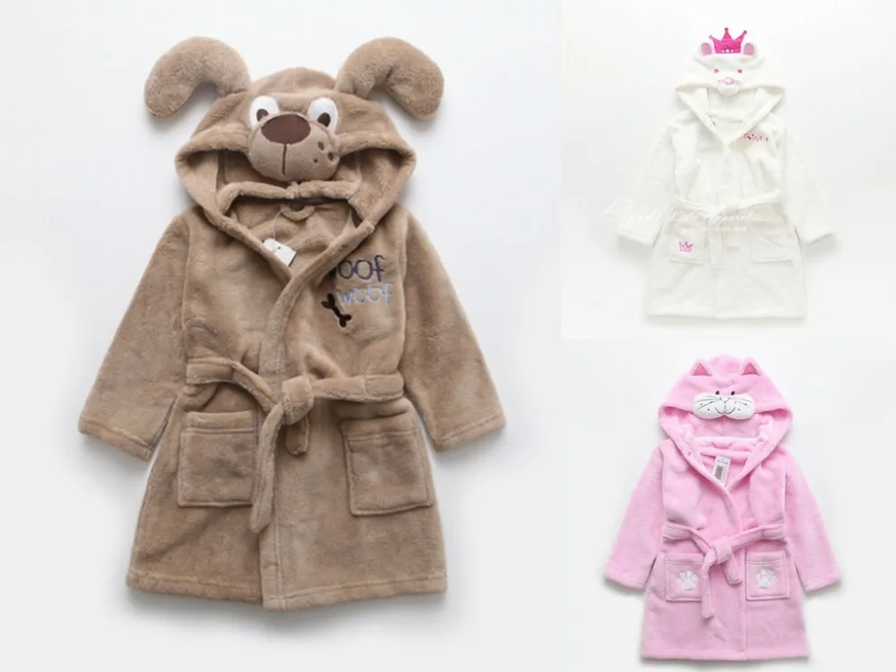 

new 2016,winter warm,boys girl pijamas kids,Baby boys girls robe,bath,children Bathrobe pijamas cloak nightgown