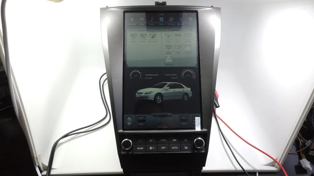 "YOKOTRON" 12," Telsa стиль сенсорный Android 7,1 Автомагнитола RDS для Honda Accord 7 CL7 2003-2007+ gps+ камера заднего вида