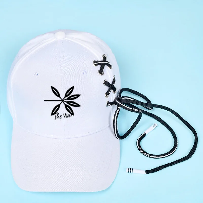 white 3 Мода Kpop аксессуары GOT7 BLACKPINK EXO дважды Seventeen; Кей-Поп Бейсболка для улицы Snapback HatsMen/женщины хип-хоп Trucker Кепки - Цвет: white 3