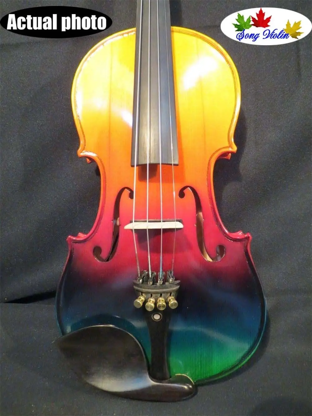 

Colorful electric & acoustic violin 4/4 good sound #9069