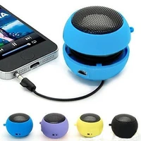 mini portable super bass colum speakers spinner musical stereo audio music mp3 player for mobile phone tablet hamburger speaker