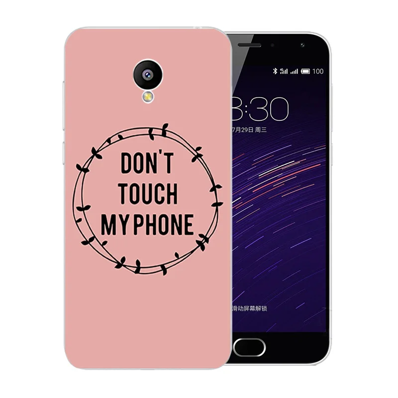 for Meizu M2 Mini Case 5.0 inch Soft TPU Clear Silicone Back Cover Grimace Pattern Meilan Ultra Phone Cases |