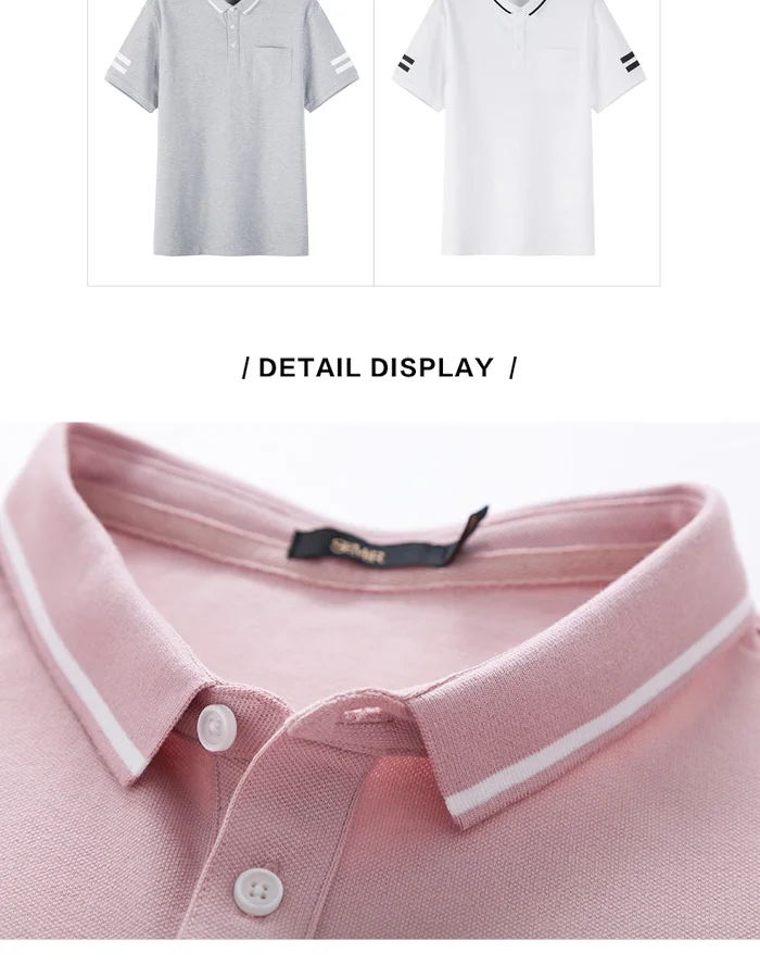SEMIR, Хит, Мужская рубашка поло, брендовая, мужская, короткий рукав, модная, повседневная, тонкая, вышивка, дышащая, поло, мужские, с отворотом, деловые майки