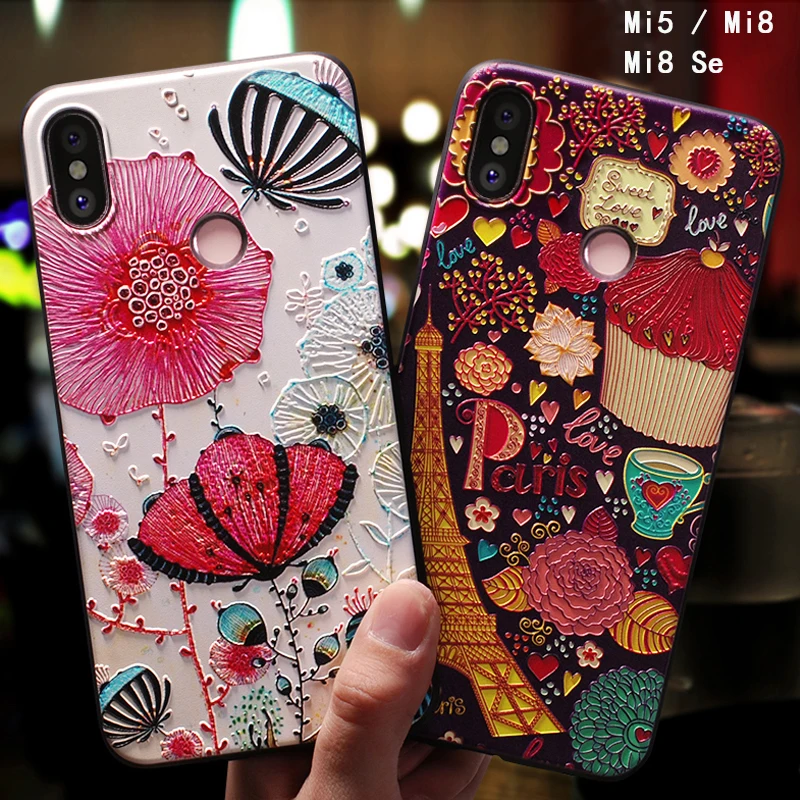 Роскошный чехол YonLinTan для Xiomi Xiaomi mi 8 mi8 se 8se mi5 5 чехлы телефонов мягкие 3D