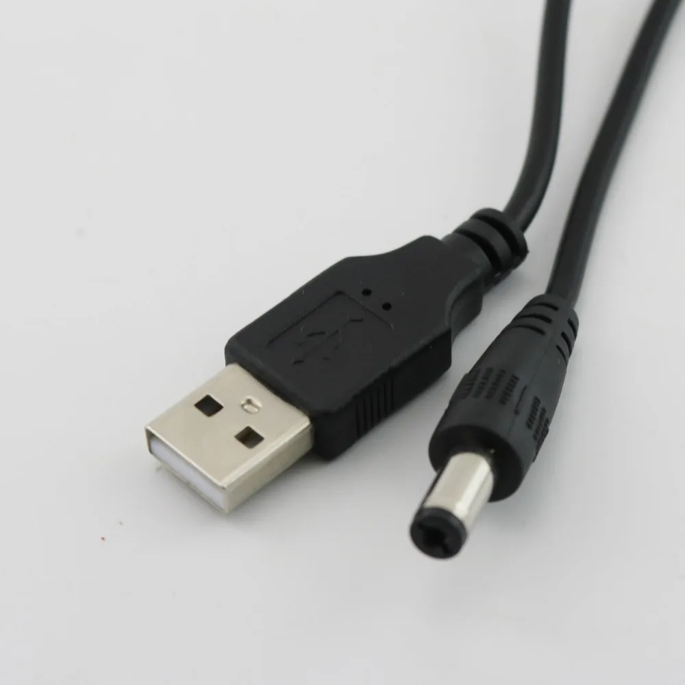 1 шт. USB 2,0 Тип A штекер для DC 5,5 мм/2,1 мм 5 вольт DC разъем питания зарядный адаптер Соединительный кабель 25 см