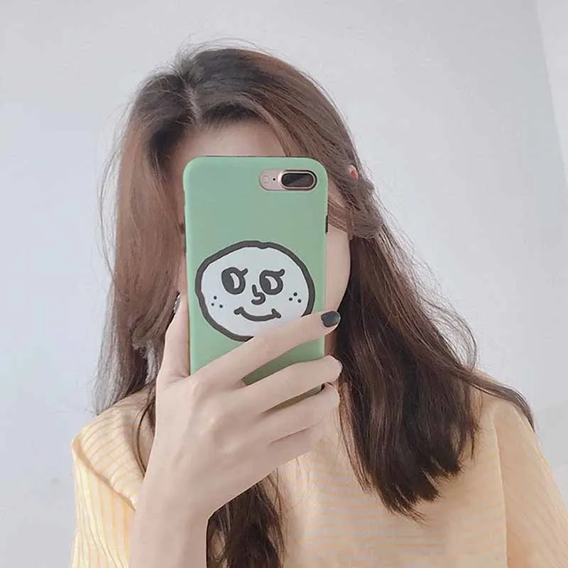 JIBAN Забавный мультяшный маття зеленый Экспрессия чехол для iphone X XS XR XSmax 6 6s 6plus 7 7plus