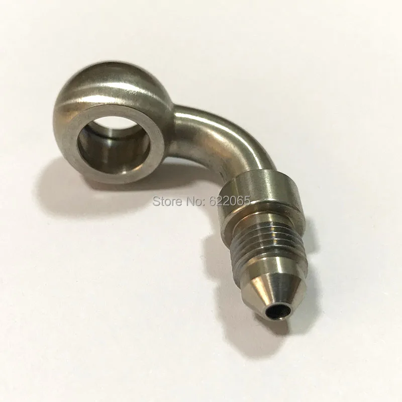 

PERFORMACE BRAKE FITTINGS 90DEGREE BANJO TO MALE AN3/AN3 TO 10.2MM STAINLESS STEEL
