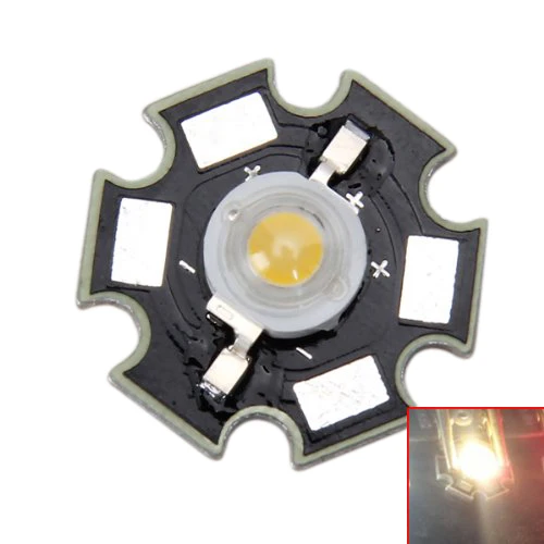 

3W High Power Star LED Light Lamp Bulb (White)
