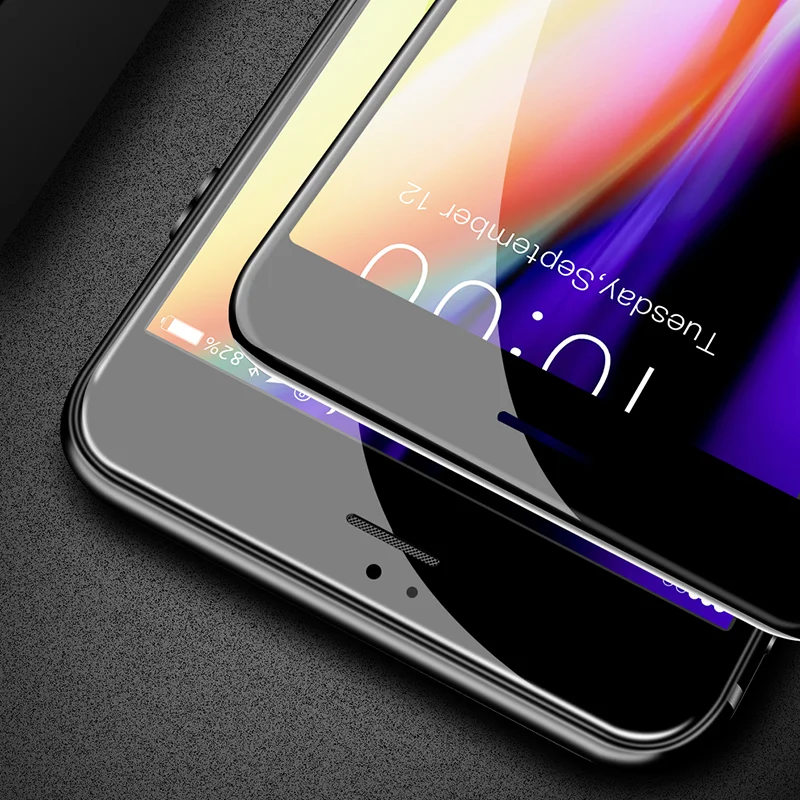 Стекло на айфон X защитное стекло 10D закаленное Стекло для iphone X Стекло защитный экран протектор для iphone 7 6 6S 7 8 Plus X XR XS MAX Full край крышки Стекло