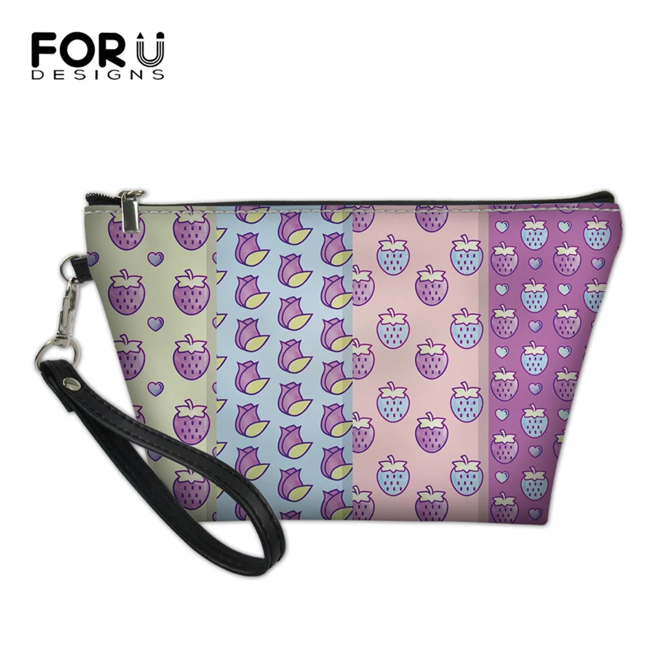 Женская косметичка FORUDESIGNS для макияжа с мультяшным медведем рисунок
