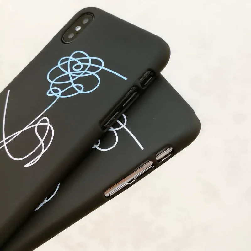 Матовый Жесткий чехол для iPhone X 6 7 5 5S 6S 8 Plus простой накладка Роза|Чехлы-накладки| |