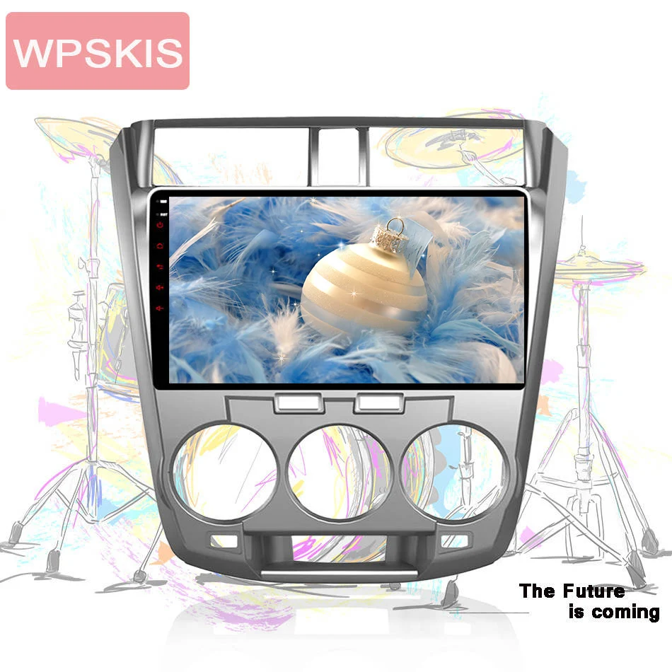 10 1 &quotAndroid 0 Автомобильный GPS плеер для Honda City с 2009 2010 2011 2012 6G + 128G Восьмиядерный
