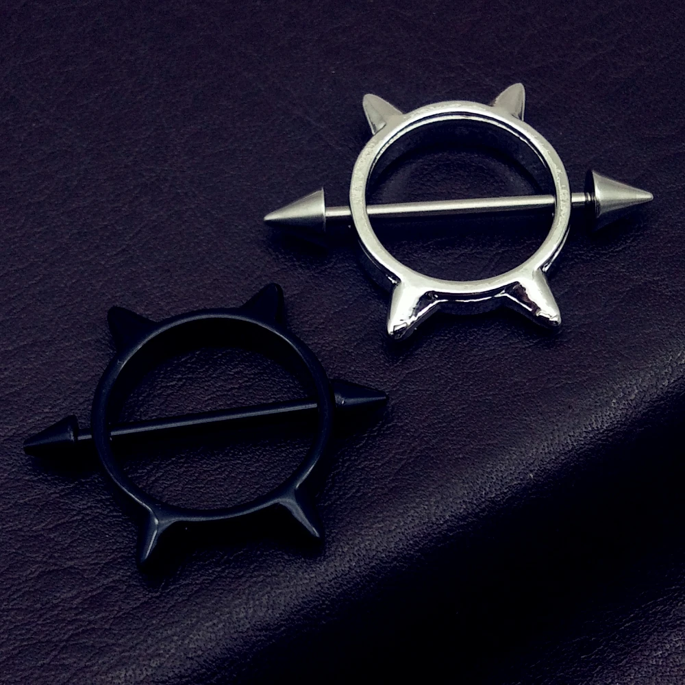 Бесплатная доставка комплект одежды из 2 предметов Черный Серебряный пирсинг